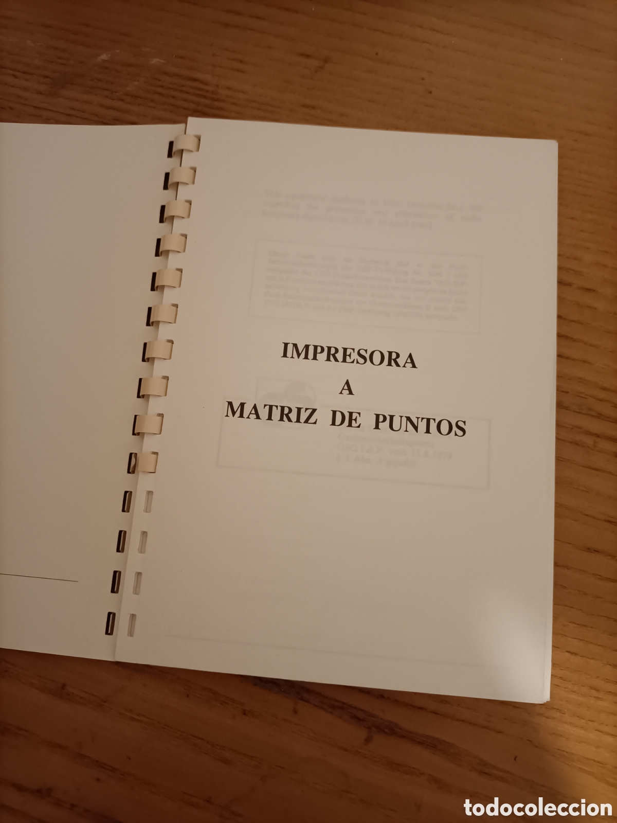 Libros de segunda mano: Manual impresora a matriz de puntos. - Foto 1