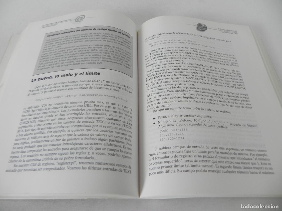 Libros de segunda mano: FUNDAMENTOS DE PROGRAMACI&Oacute;N CON HTML & CGI (ED TITTEL/MARK GAITHER/...) ANAYA-1996-NO INCLUYE CD ROM - Foto 5