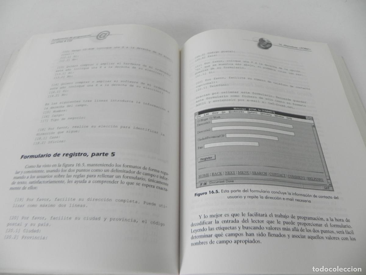 Libros de segunda mano: FUNDAMENTOS DE PROGRAMACI&Oacute;N CON HTML & CGI (ED TITTEL/MARK GAITHER/...) ANAYA-1996-NO INCLUYE CD ROM - Foto 6