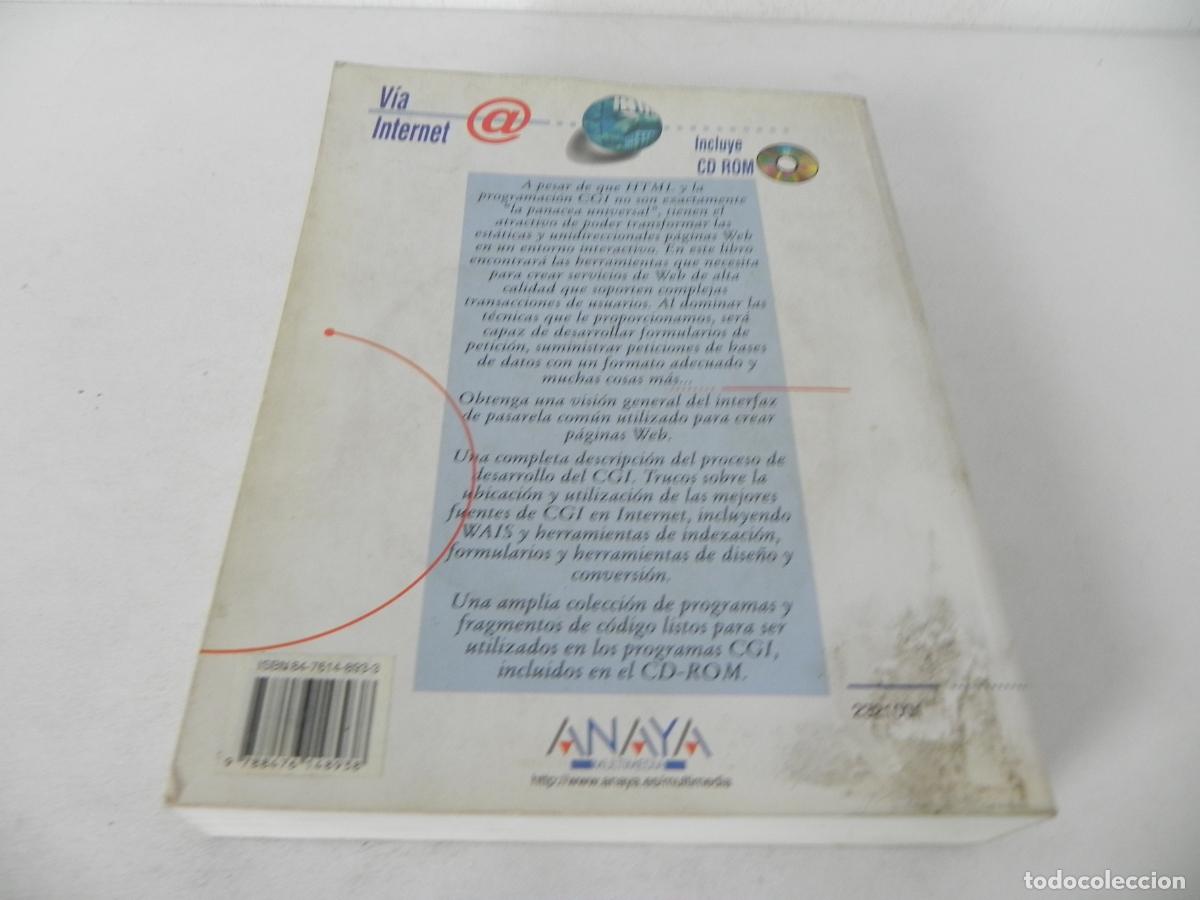 Libros de segunda mano: FUNDAMENTOS DE PROGRAMACI&Oacute;N CON HTML & CGI (ED TITTEL/MARK GAITHER/...) ANAYA-1996-NO INCLUYE CD ROM - Foto 10