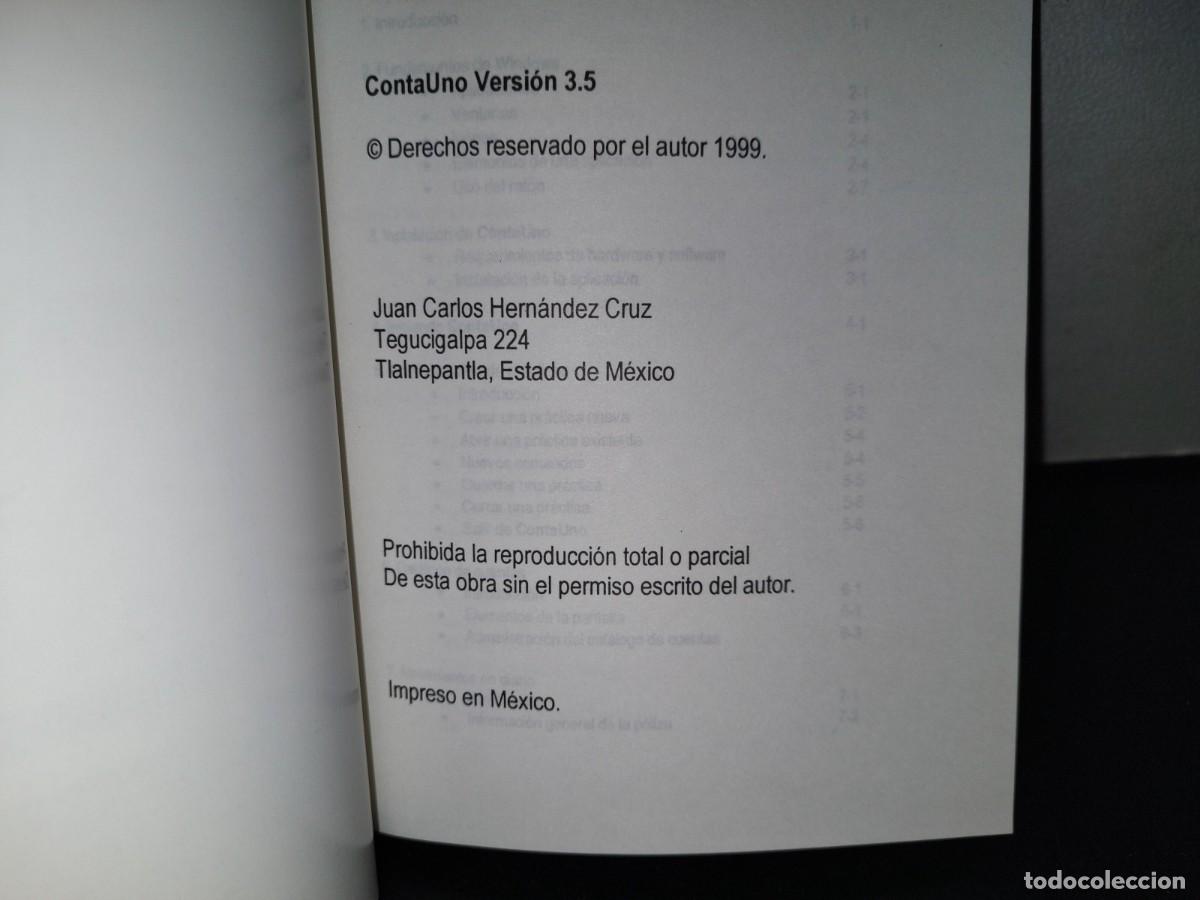 Libros de segunda mano: 87- GUIA DEL USUARIO. CONTAUNO VERSI&Oacute;N 3.5 - Foto 4