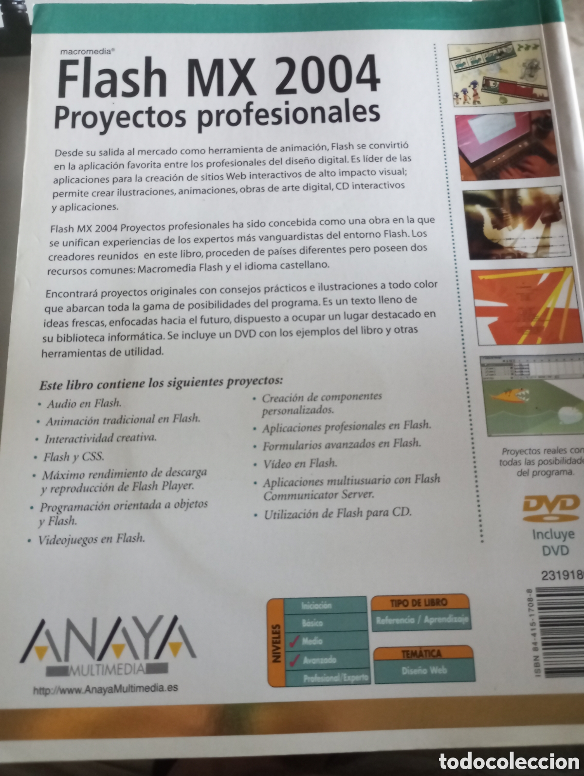 Libros de segunda mano: Flash MX 2004 Proyectos Profesionales - Foto 4