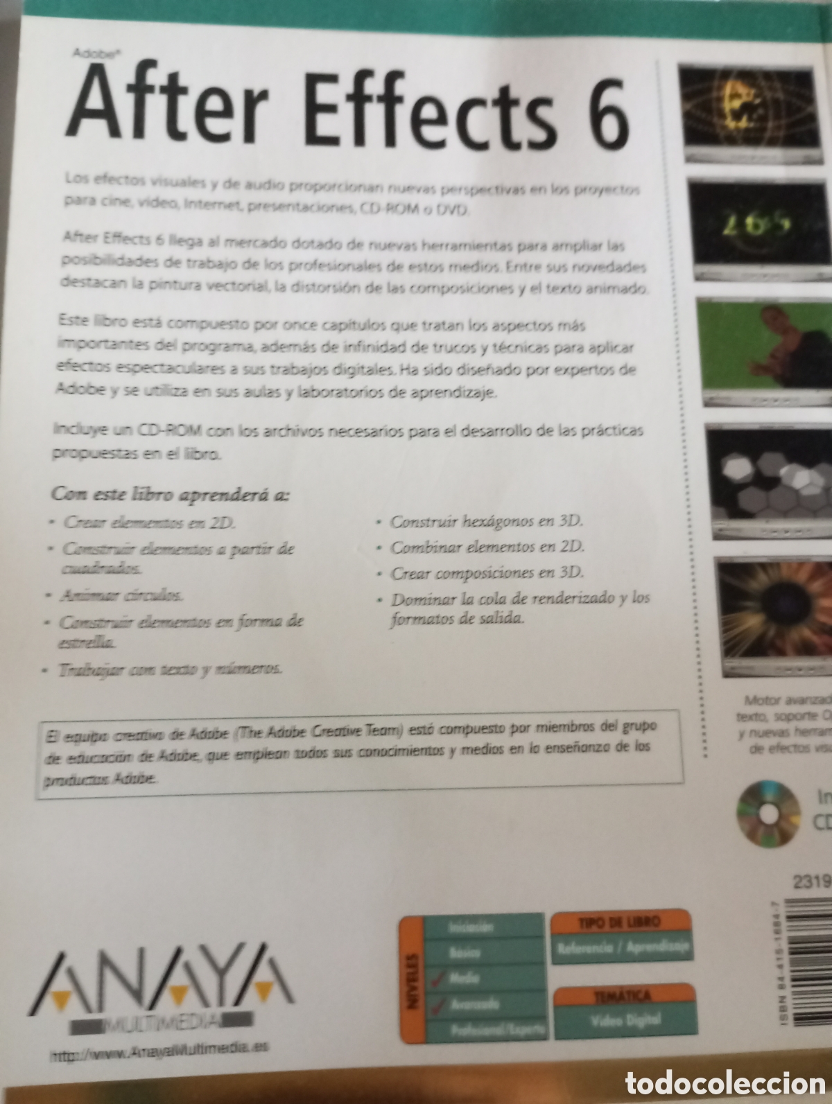 Libros de segunda mano: After Effects 6. Anaya Multimedia - Foto 4