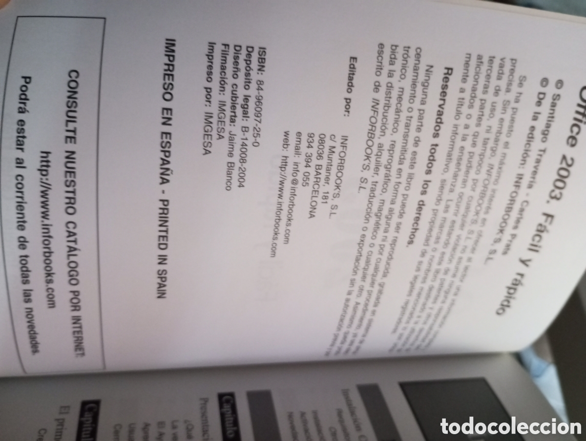 Libros de segunda mano: Office 2003 F&aacute;cil y r&aacute;pido - Foto 2