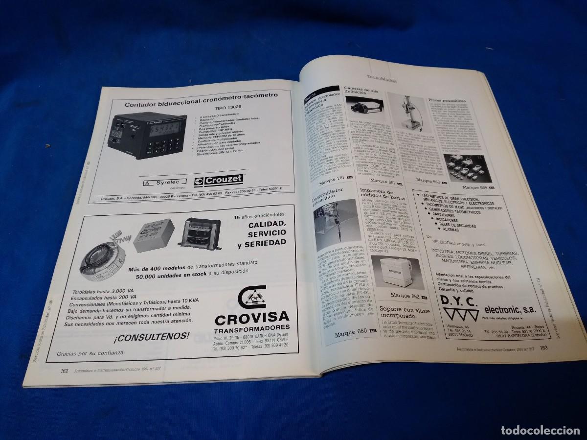 Libros de segunda mano: AUTOM&Aacute;TICA E.. INDUSTRIAL - REVISTA DE CONTROL INDUSTRIAL N&ordm; 217 OCTUBRE 1991 - Foto 7