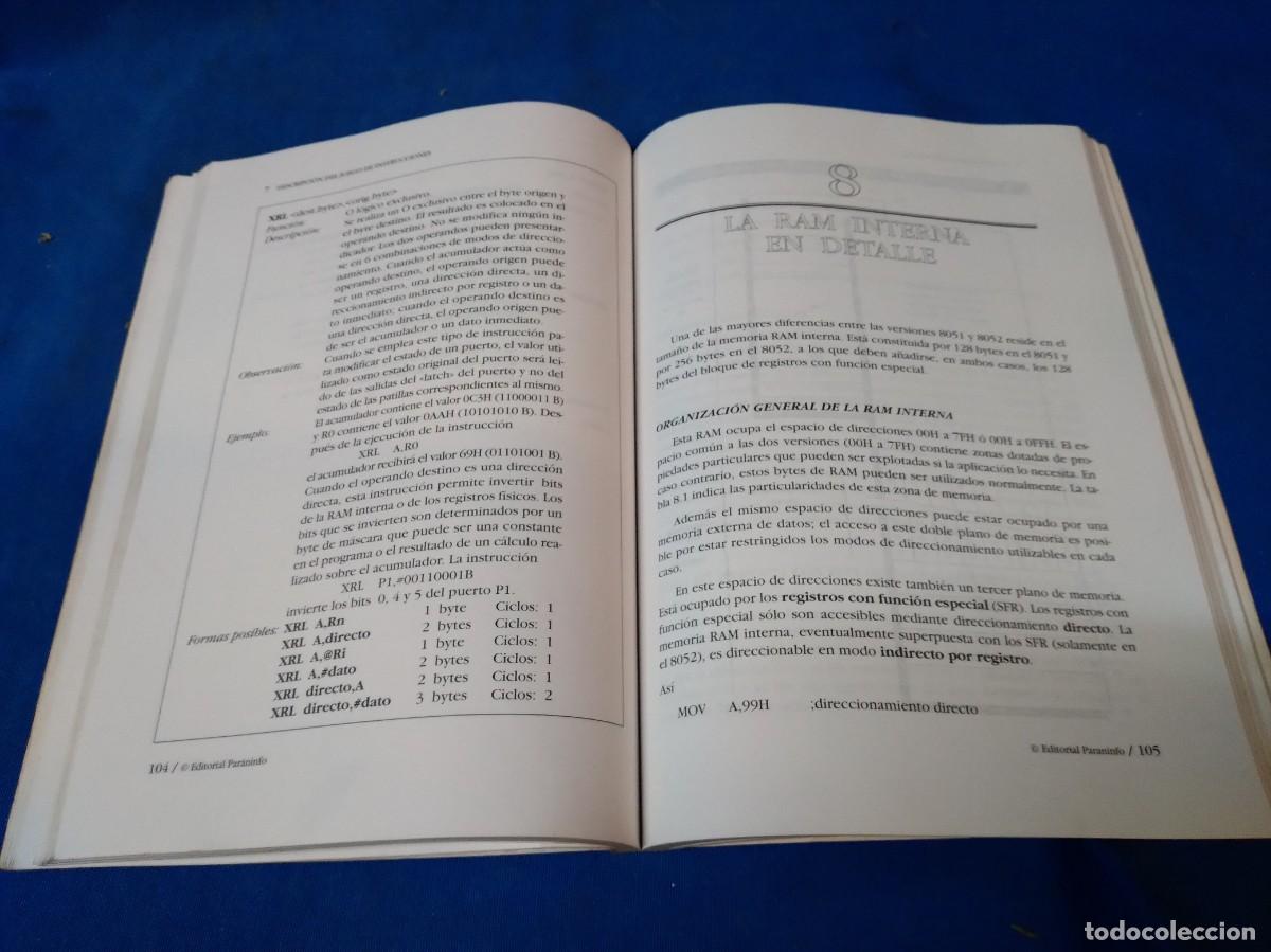 Libros de segunda mano: MICROCONTROLADORES 8051 y 8052 - BERNARD ODANT -PARANINFO 1995 - Foto 4