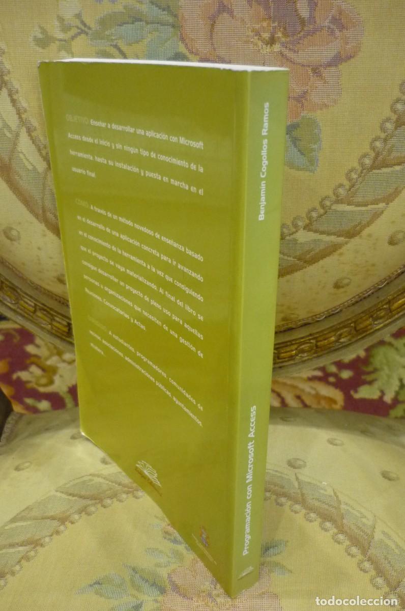 Libros de segunda mano: PROGRAMACI&Oacute;N CON MICROSOFT ACCES. GESTI&Oacute;N DE REUNIONES, CONVOCATORIAS Y ACTAS, DE BENJAM&Iacute;N COGOLLOS. - Foto 2