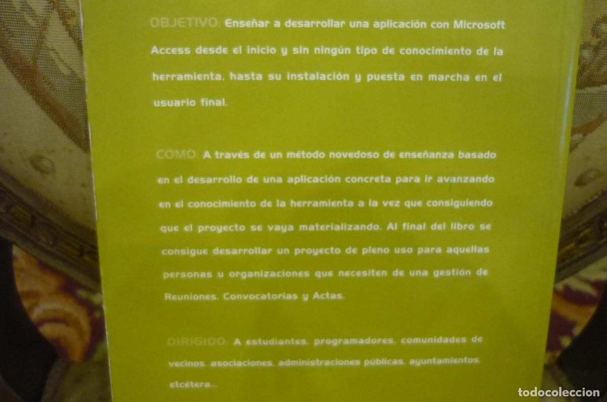 Libros de segunda mano: PROGRAMACI&Oacute;N CON MICROSOFT ACCES. GESTI&Oacute;N DE REUNIONES, CONVOCATORIAS Y ACTAS, DE BENJAM&Iacute;N COGOLLOS. - Foto 4