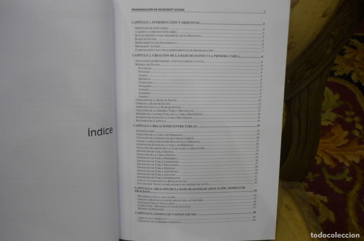 Libros de segunda mano: PROGRAMACI&Oacute;N CON MICROSOFT ACCES. GESTI&Oacute;N DE REUNIONES, CONVOCATORIAS Y ACTAS, DE BENJAM&Iacute;N COGOLLOS. - Foto 6