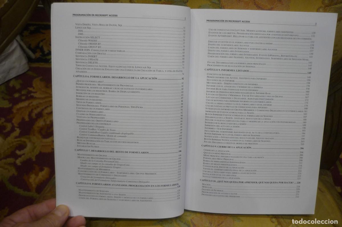 Libros de segunda mano: PROGRAMACI&Oacute;N CON MICROSOFT ACCES. GESTI&Oacute;N DE REUNIONES, CONVOCATORIAS Y ACTAS, DE BENJAM&Iacute;N COGOLLOS. - Foto 7