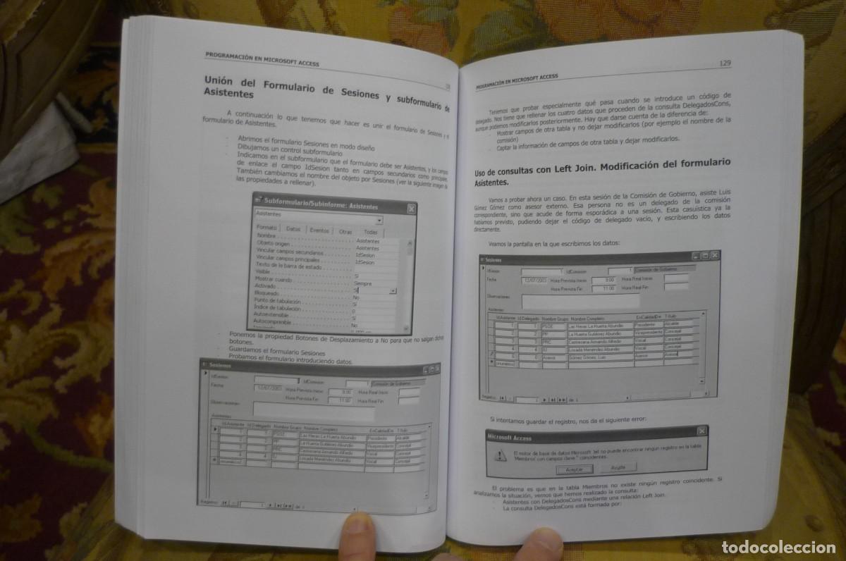 Libros de segunda mano: PROGRAMACI&Oacute;N CON MICROSOFT ACCES. GESTI&Oacute;N DE REUNIONES, CONVOCATORIAS Y ACTAS, DE BENJAM&Iacute;N COGOLLOS. - Foto 10