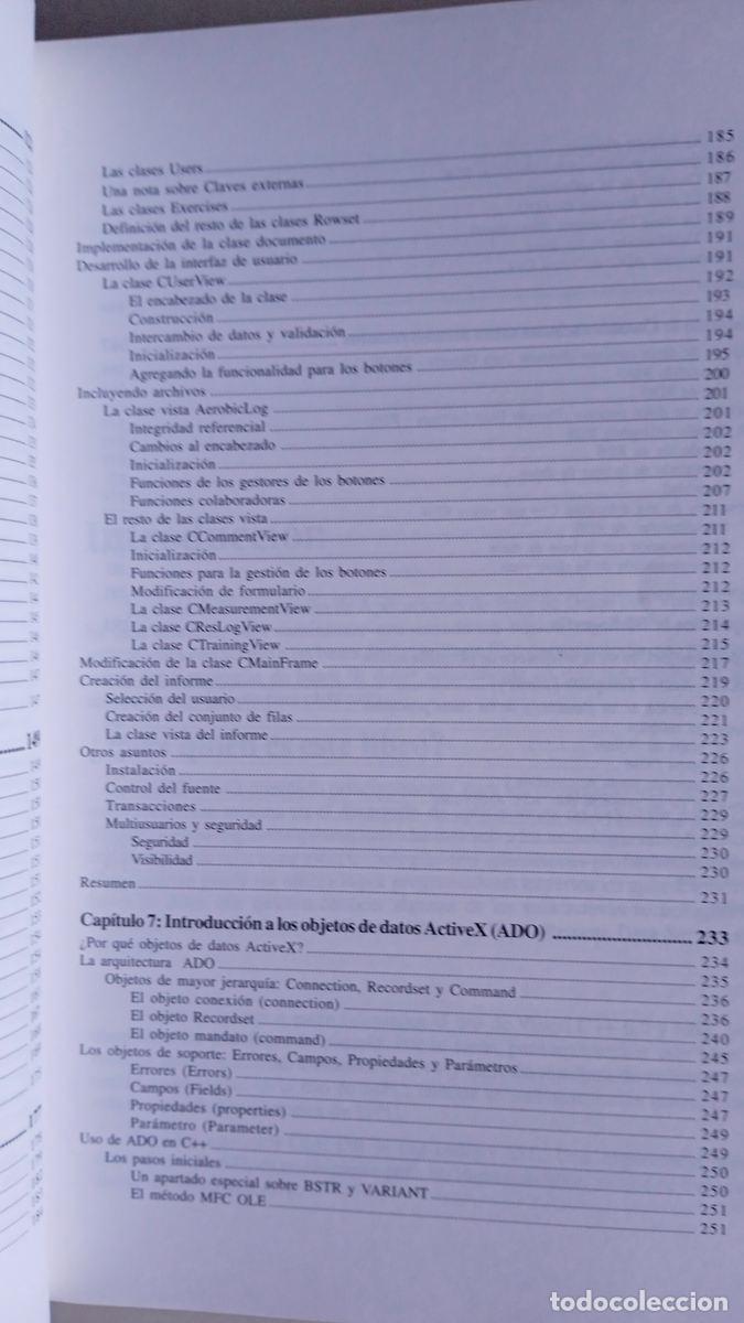 Libros de segunda mano: Gu&iacute;a de programaci&oacute;n de aplicaciones de bases de datos con Visual C++ 6. Wendy Sarrett 1999 - Foto 7