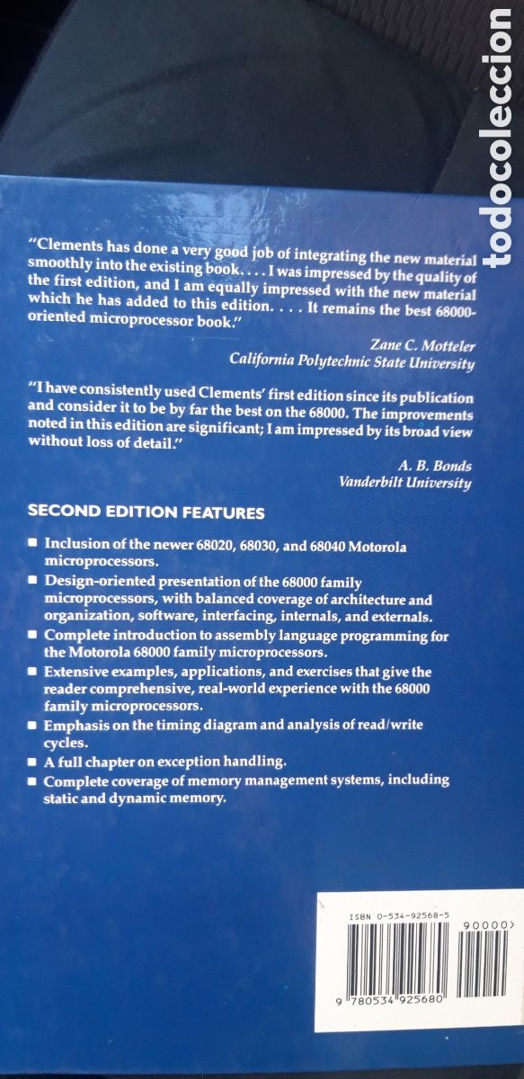 Libros de segunda mano: MICROPROCESSOR SYSTEMS DESING - ALAN CLEMENT (SECOND EDITION) - Foto 3