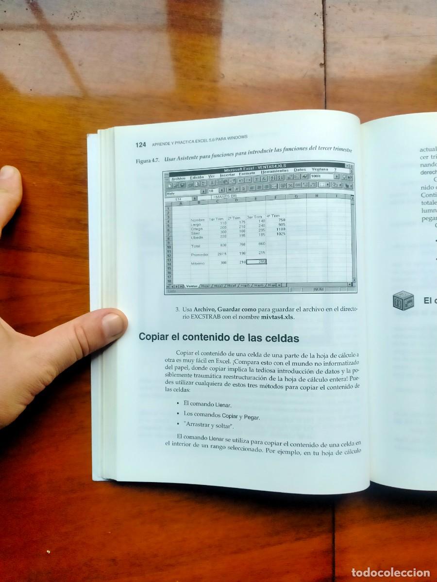 Libros de segunda mano: Aprende y practica Excel 5 para Windows. Anaya multimedia. Leer descripci&oacute;n. - Foto 5