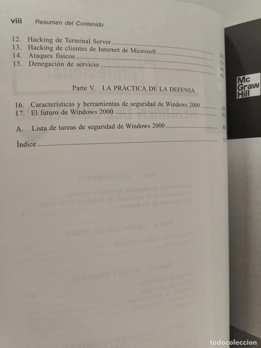 Libros de segunda mano: HACKERS EN WINDOWS 2000 - JOEL SCAMBRAY / STUART McCLURE (R:A1) - Foto 8