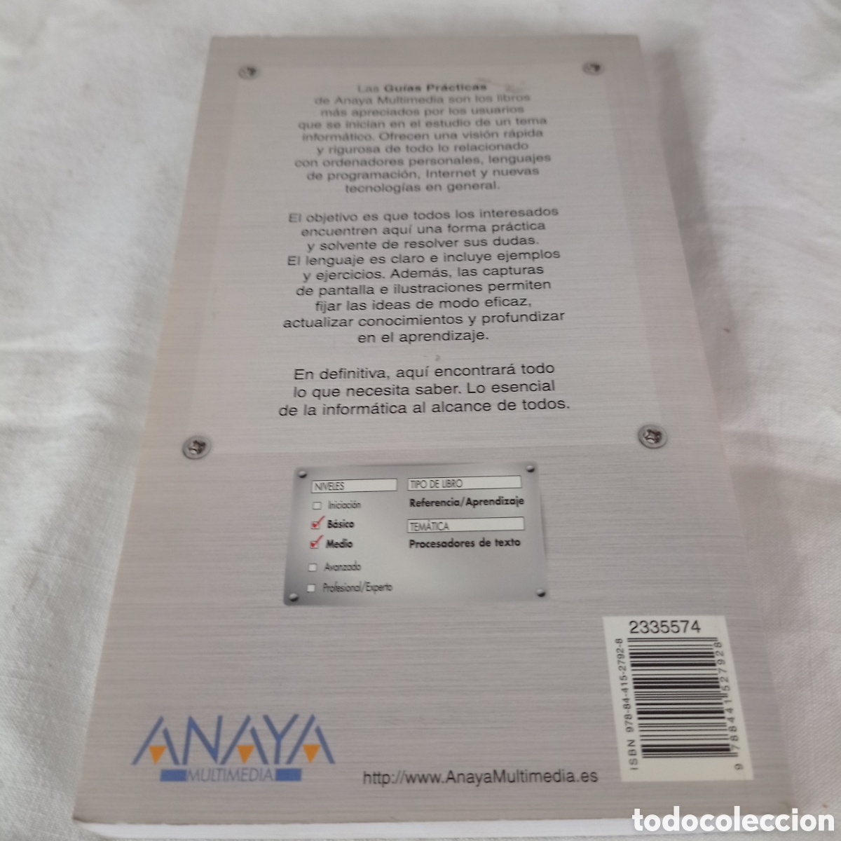 Libros de segunda mano: Inform&aacute;tica - Word 2010, guia practica. - Foto 2