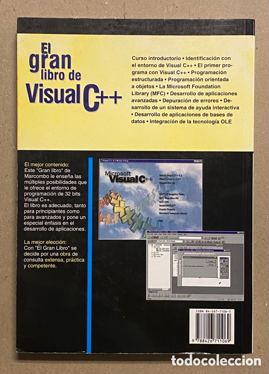Libros de segunda mano: EL GRAN LIBRO DE VISUAL C++. MARCOMBO BOIXAREU EDITORES 1997. - Foto 8