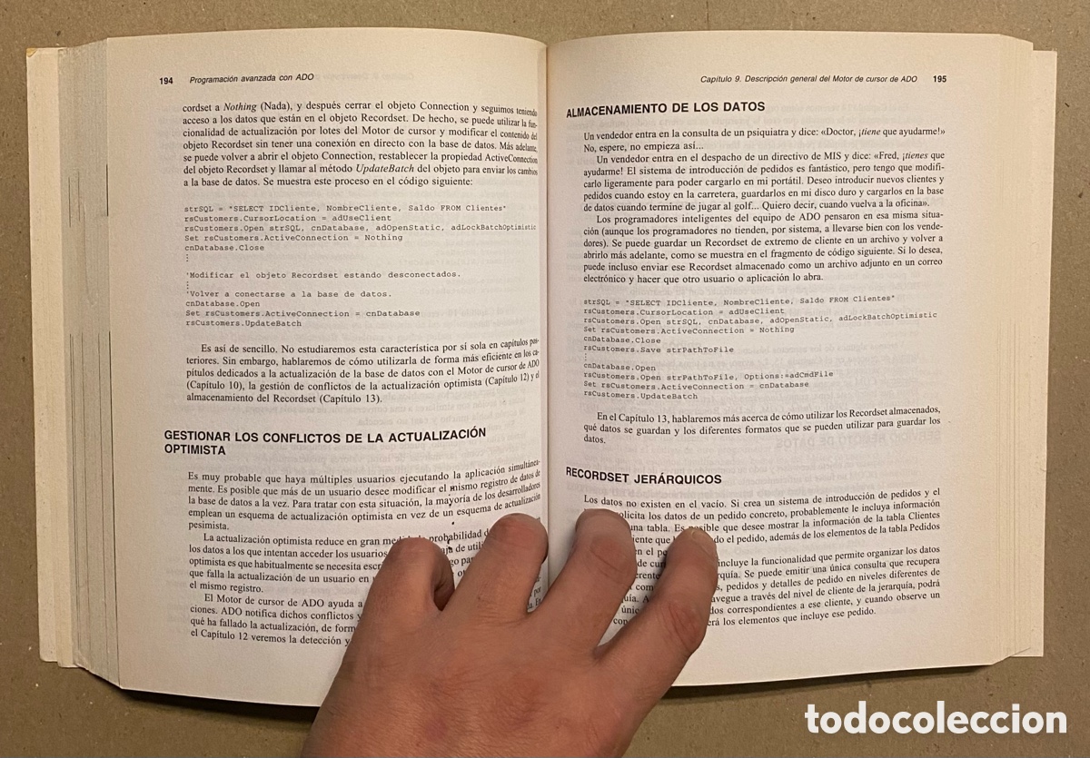 Libros de segunda mano: PROGRAMACI&Oacute;N AVANZADA CON ADO. DAVID SCEPPA. MCGRAWHILL MICROSOFT 2000. INCLUYE CD-ROM. - Foto 6