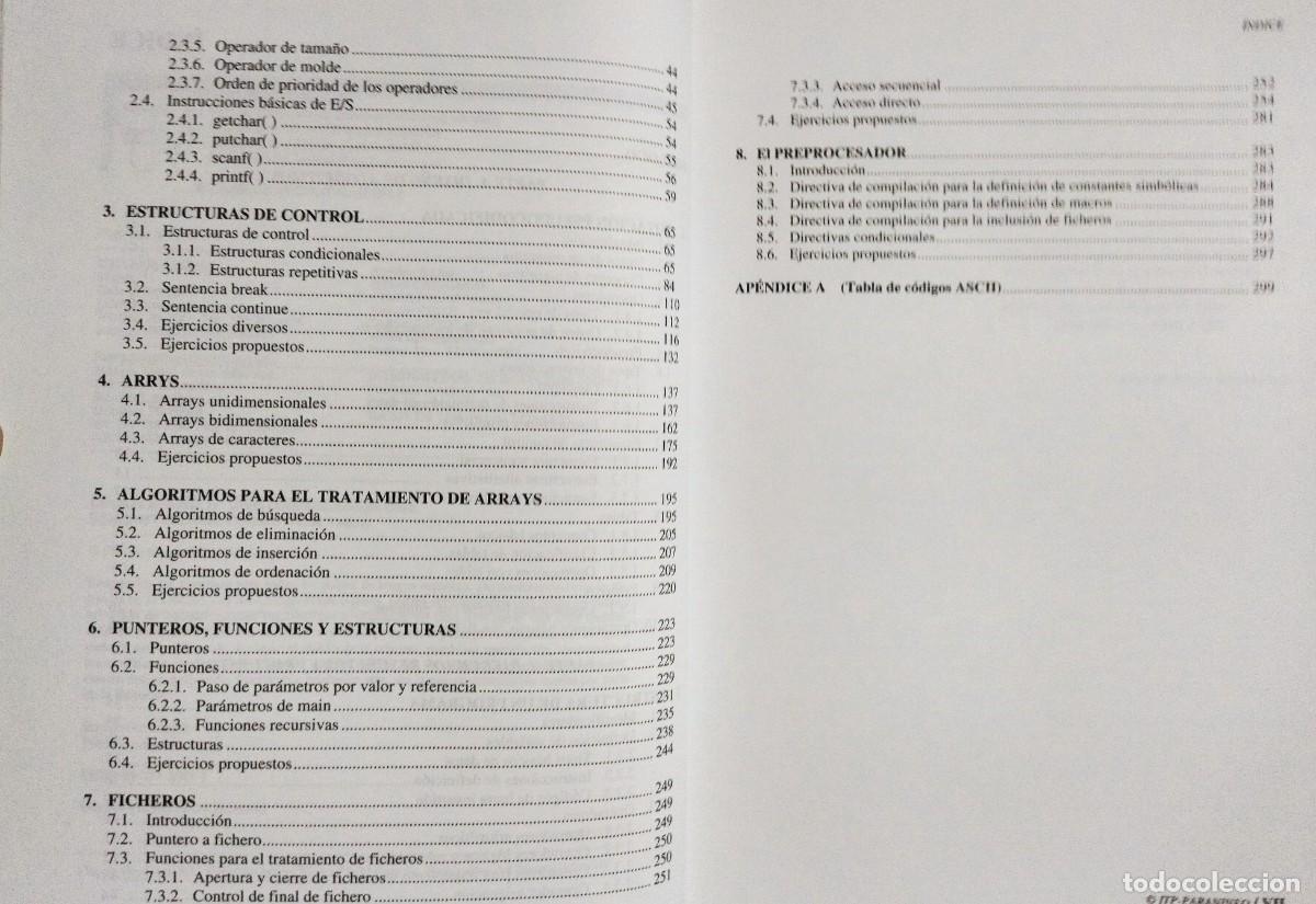 Libros de segunda mano: PROGRAMACI&Oacute;N EN LENGUAJE C - EJERCICIOS Y PROBLEMAS / ENRIQUE QUERO. 1&ordf; EDICI&Oacute;N. EXCELENTE ESTADO. - Foto 5