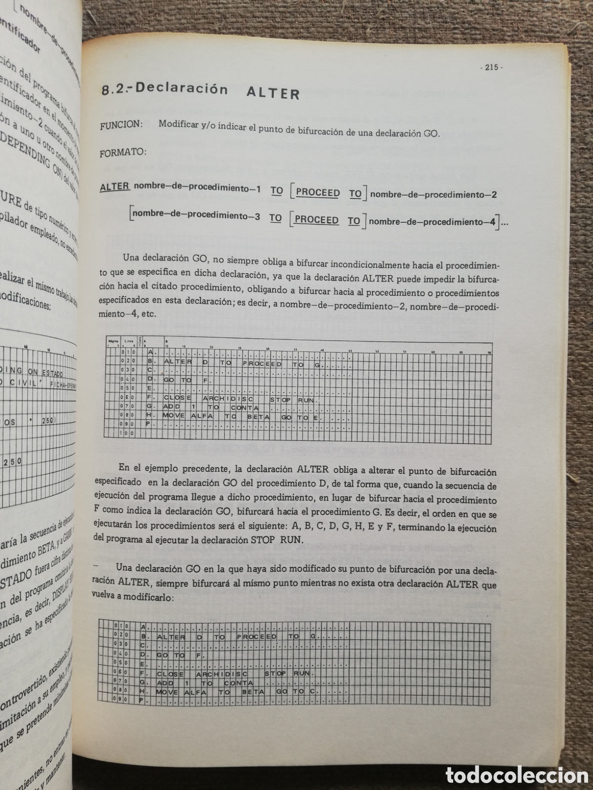 Libros de segunda mano: Lenguaje Cobol, de Ciro de la Fuente. Sexta edici&oacute;n 1984 - Foto 4