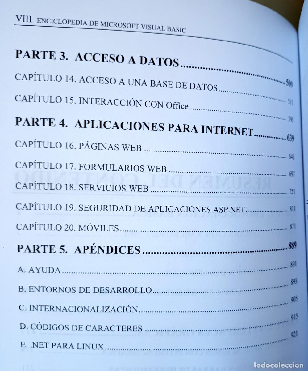 Libros de segunda mano: Enciclopedia de Microsoft Visual Basic (2006) + CD-ROM - Foto 6