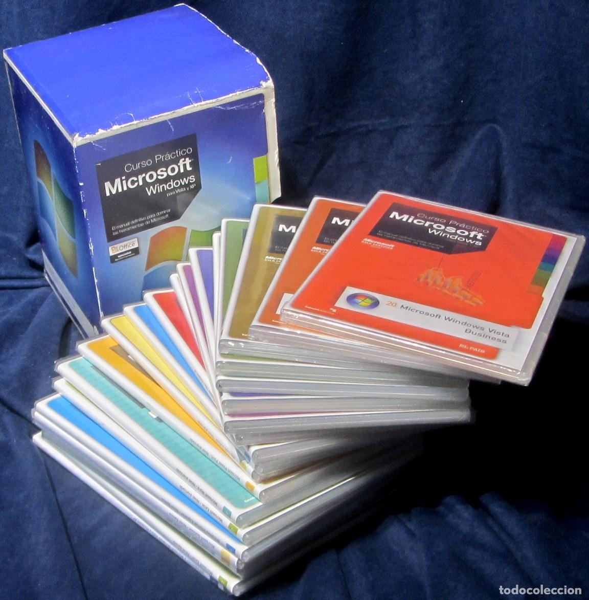 Libros de segunda mano: CURSO PRACTICO MICROSOFT WINDOWS para VISTA y XP 20 DCs NUEVOS (16 Precintados) - Foto 1