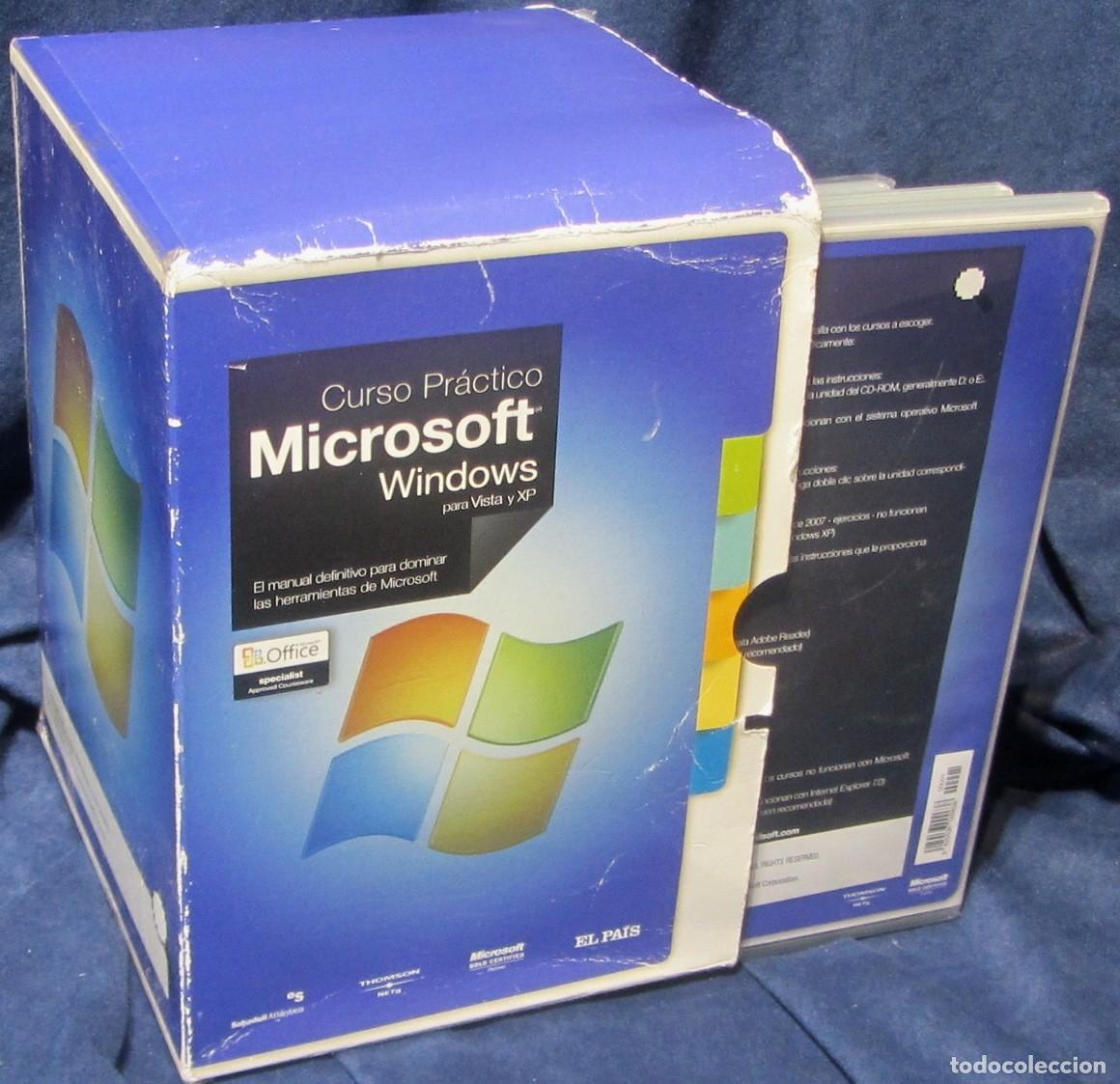 Libros de segunda mano: CURSO PRACTICO MICROSOFT WINDOWS para VISTA y XP 20 DCs NUEVOS (16 Precintados) - Foto 2