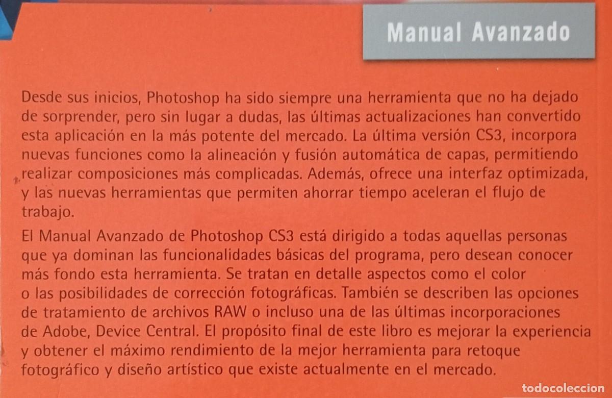 Libros de segunda mano: ADOBE PHOTOSHOP CS3 - JOSE MARIA DELGADO - Foto 4