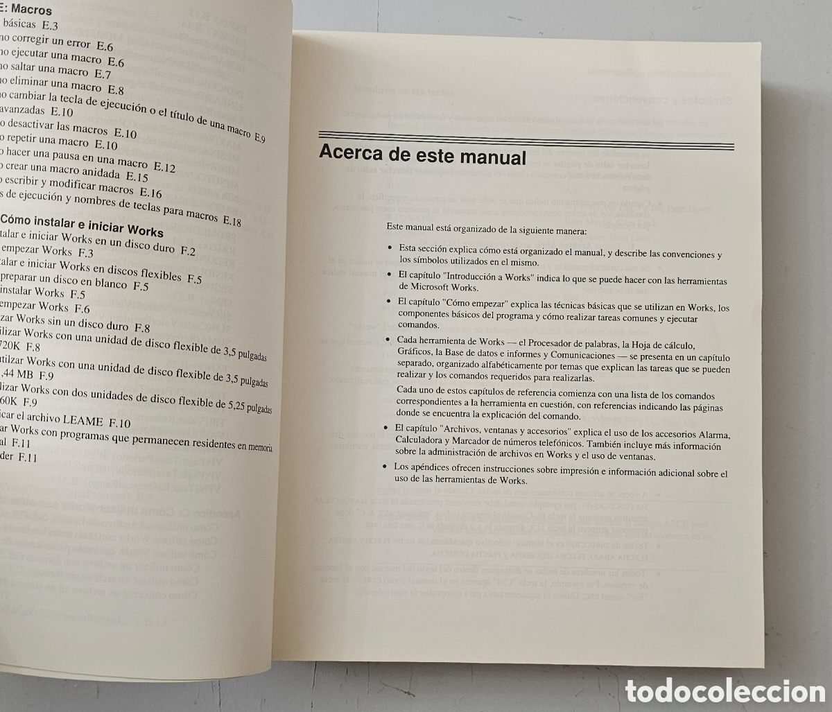 Libros de segunda mano: LIBRO MICROSOFT WORKS REFERENCIA (Espa&ntilde;a - 1990) - Foto 9