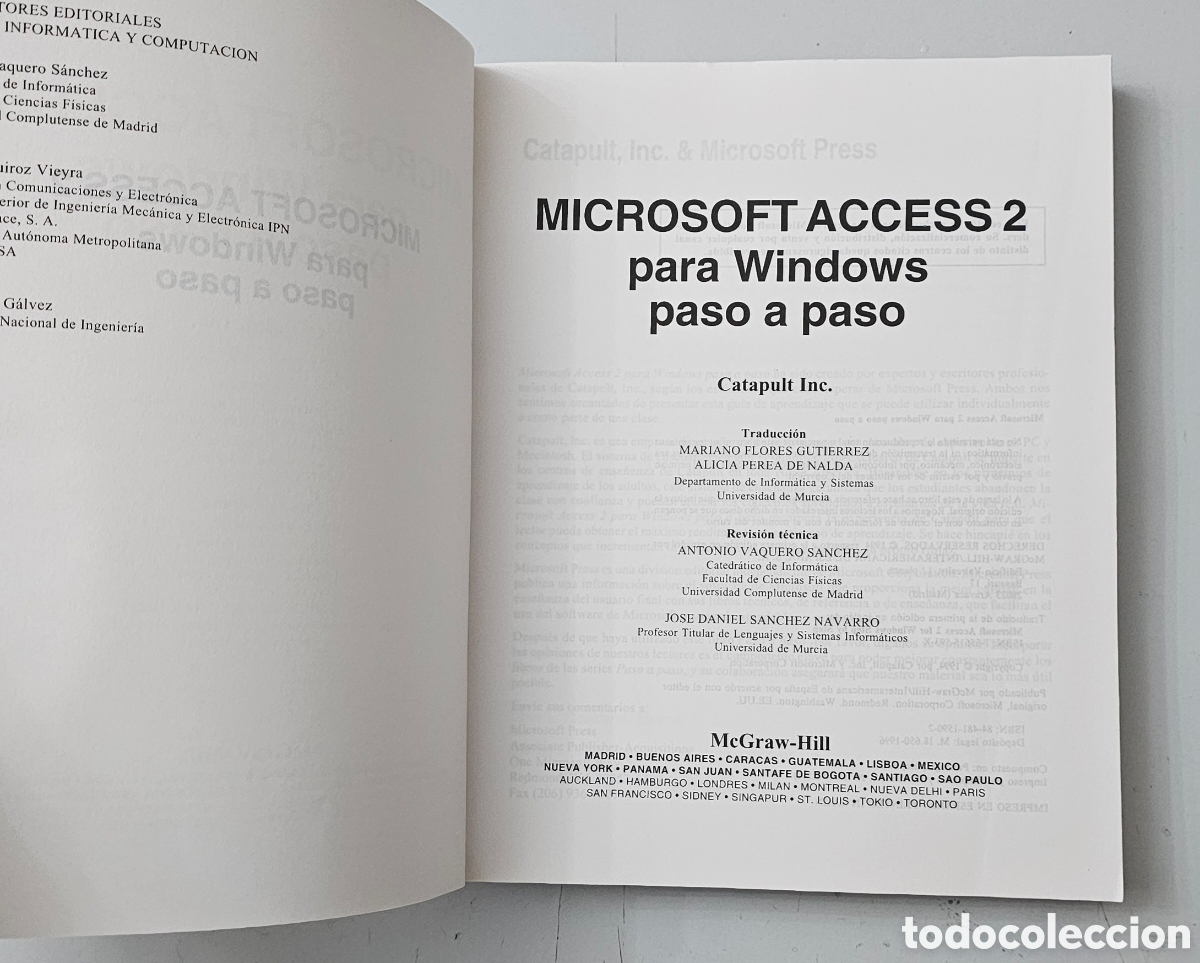 Libros de segunda mano: LIBRO GUIA DE FORMACION DE MICROSOFT ACCESS 2 PARA WINDOWS (Espa&ntilde;a - McGraw Hill - 1996) - Foto 6