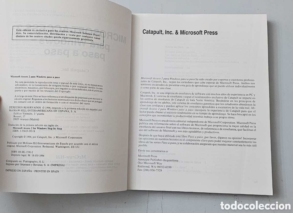 Libros de segunda mano: LIBRO GUIA DE FORMACION DE MICROSOFT ACCESS 2 PARA WINDOWS (Espa&ntilde;a - McGraw Hill - 1996) - Foto 8