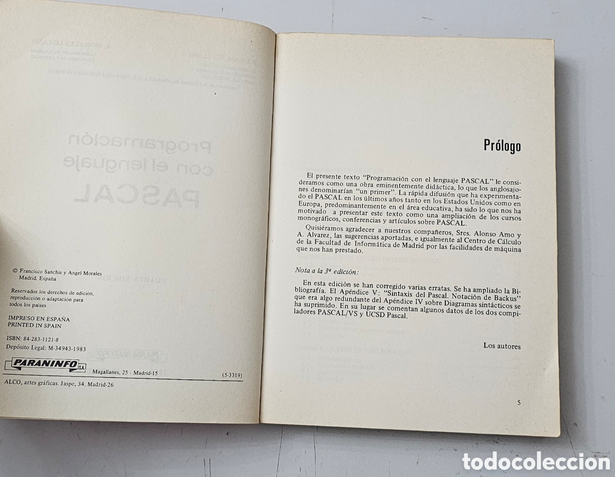 Libros de segunda mano: LIBRO PROGRAMACION CON EL LENGUAJE PASCAL (Espa&ntilde;a - Editorial Paraninfo - 1984) - Foto 8
