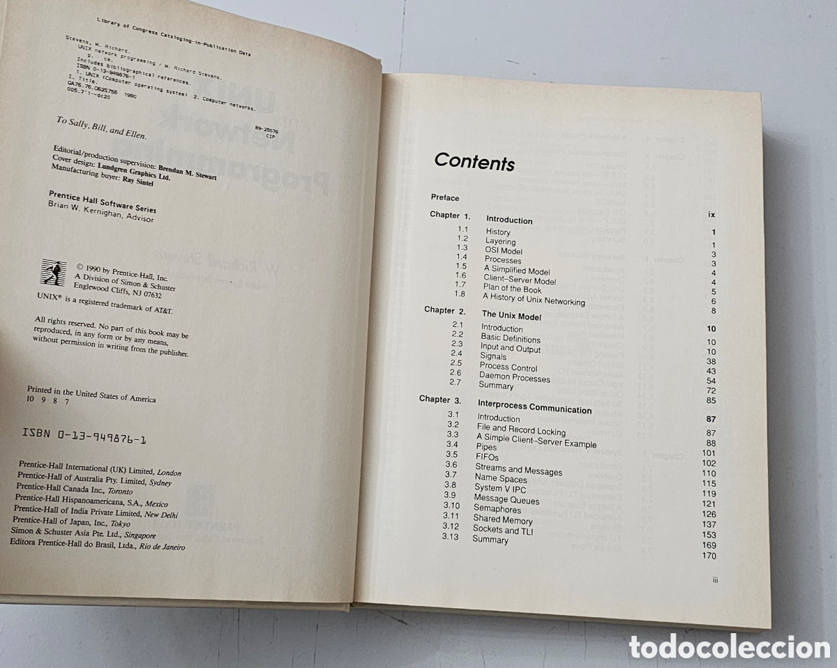 Libros de segunda mano: LIBRO UNIX NETWORK PROGRAMMING (USA - Prencite Hall - 1990) - Foto 6