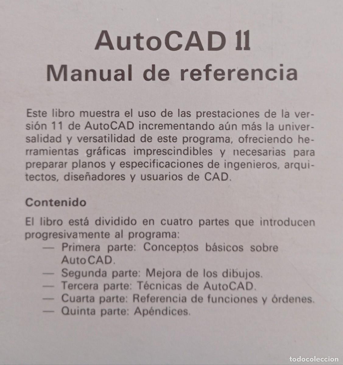 Libros de segunda mano: AUTOCAD 11 MANUAL - NESTOR JOHNSON - Foto 4