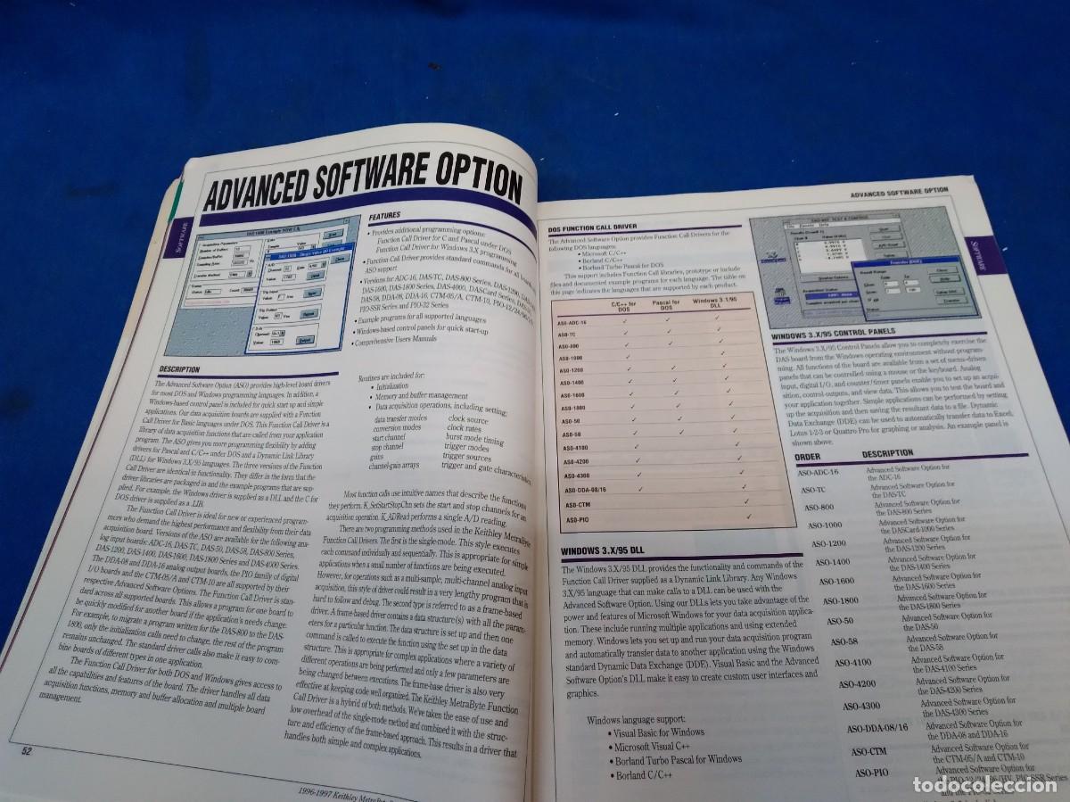 Libros de segunda mano: DATA ACQUISTION CATALOG AND REFERENCE GUIDE - KEITHLEY METRABYTE VOLUMEN 28 -1996/97 - Foto 3