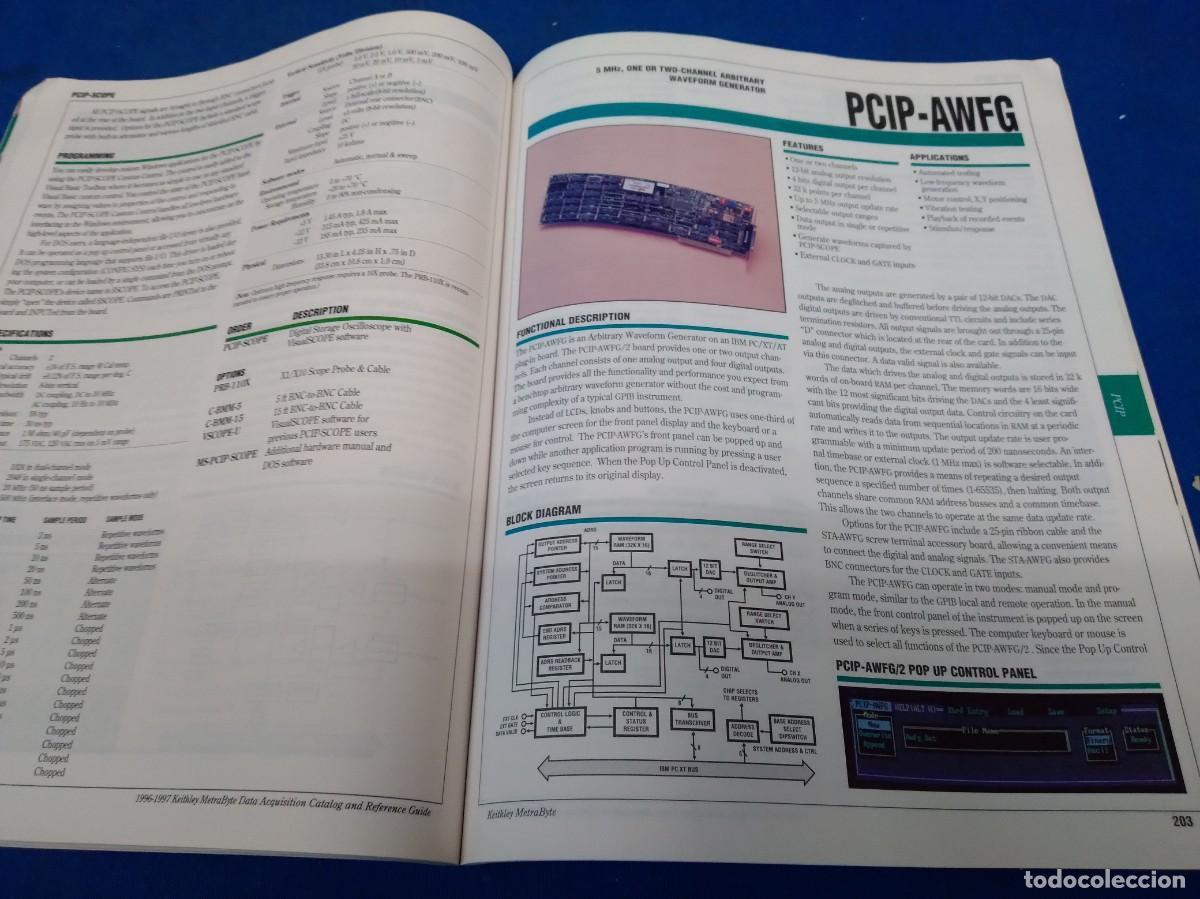 Libros de segunda mano: DATA ACQUISTION CATALOG AND REFERENCE GUIDE - KEITHLEY METRABYTE VOLUMEN 28 -1996/97 - Foto 7