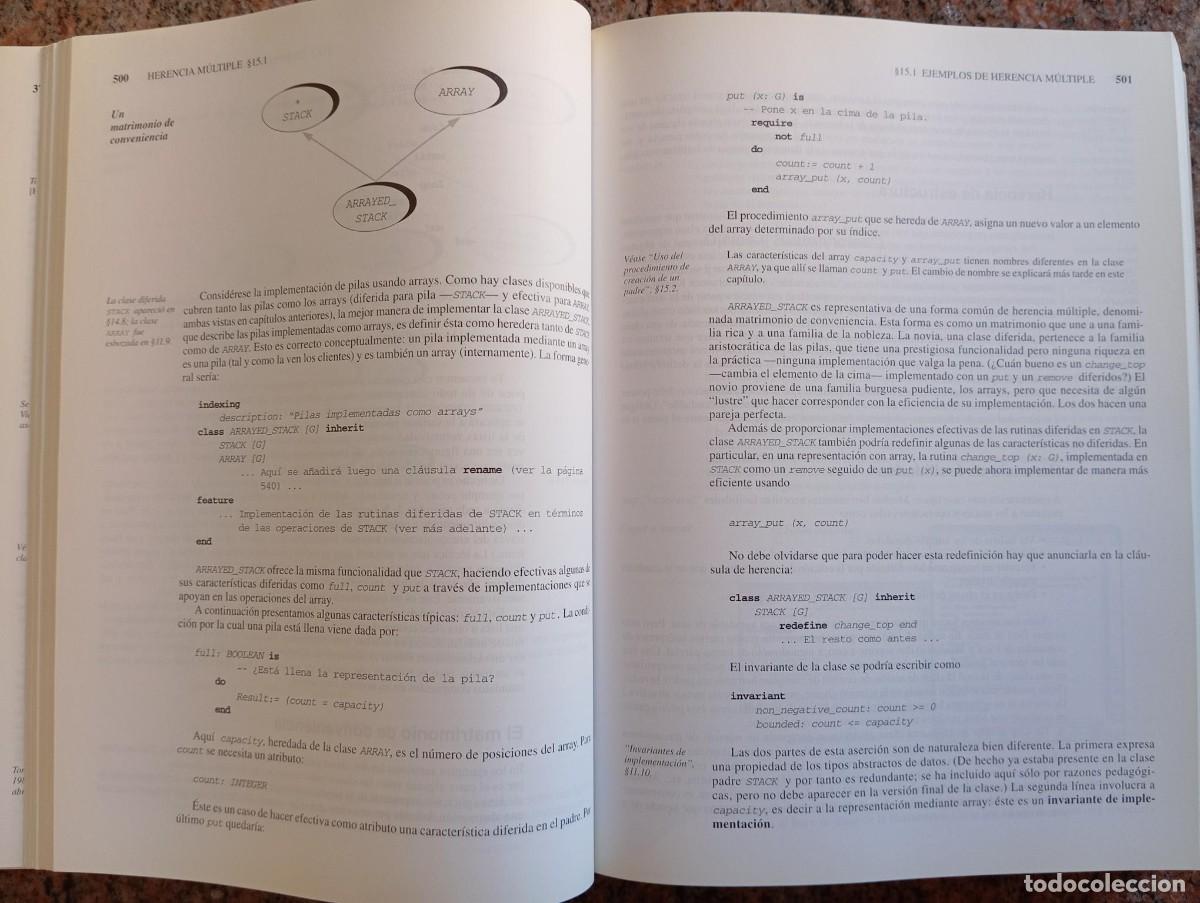 Libros de segunda mano: CONSTRUCCION DE SOFTWARE ORIENTADO A OBJETOS - BERTRAND MEYER - Foto 3