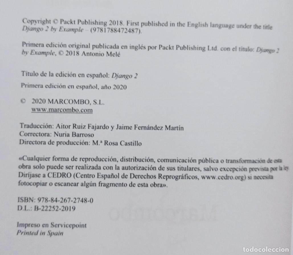 Libros de segunda mano: DJANGO 2 / ANTONIO MEL&Eacute;. COMO NUEVO. 1&ordf; EDICI&Oacute;N 2020. - Foto 5