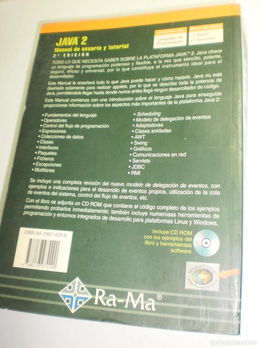 Libros de segunda mano: java 2 manual de usuario y tutorial. agust&iacute;n froule. ra-ma 2000. 686 p&aacute;g (buen estado) - Foto 2