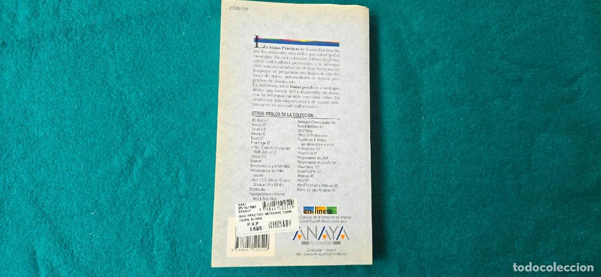 Libros de segunda mano: LIBRO GUIA PRACTICA NETSCAPE COMMUNICATOR 4 (1997) ED. ANAYA - Foto 5