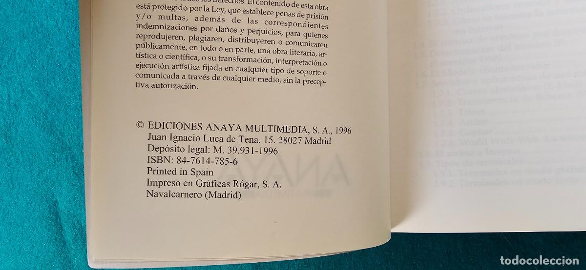 Libros de segunda mano: LIBRO GUIA PRACTICA INTERNET (1996) ED. ANAYA - Foto 2