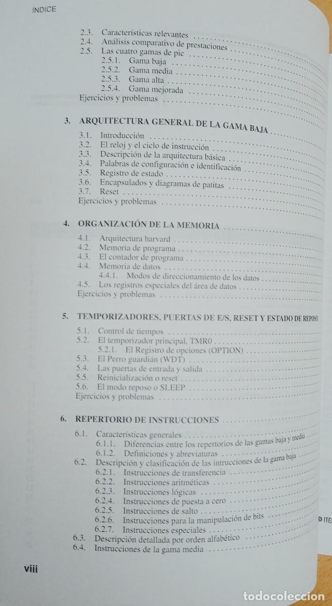 Libros de segunda mano: MICROCONTROLADORES PIC. LA CLAVE DEL DISE&Ntilde;O. THOMSON - Foto 4