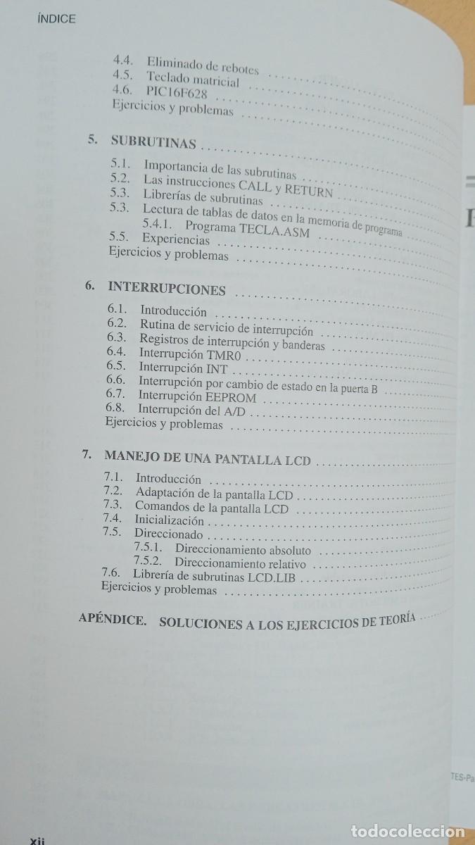 Libros de segunda mano: MICROCONTROLADORES PIC. LA CLAVE DEL DISE&Ntilde;O. THOMSON - Foto 8