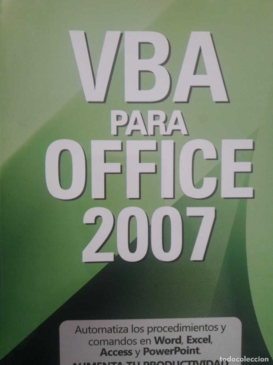 Libros de segunda mano: VBA para office 2007 Sandra Rita - Foto 1