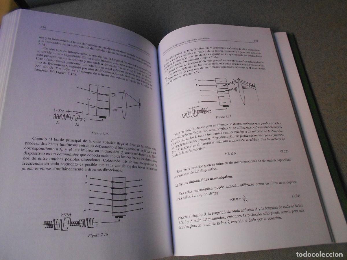 Libros de segunda mano: FUNDAMENTOS DE OPTICA PARA INGENIERIA INFORMATICA. - Foto 6