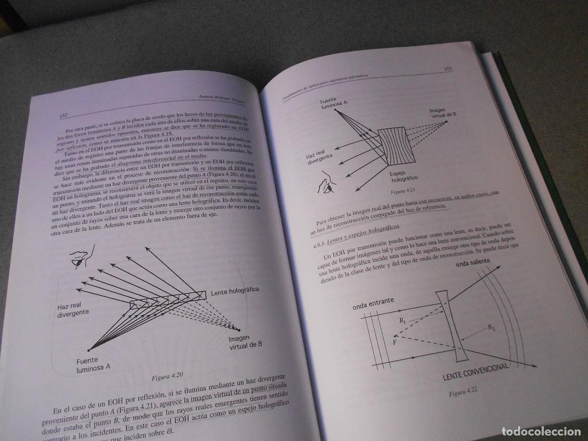 Libros de segunda mano: FUNDAMENTOS DE OPTICA PARA INGENIERIA INFORMATICA. - Foto 7