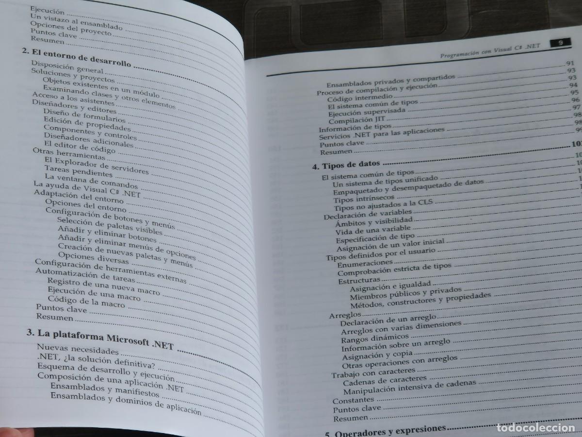 Libros de segunda mano: PROGRAMACI&Oacute;N MICROSOFT VISUAL C# .NET, FRANCISCO CHARTE OJEDA, ED. ANAYA, A&Ntilde;O 2002, LEER - Foto 5