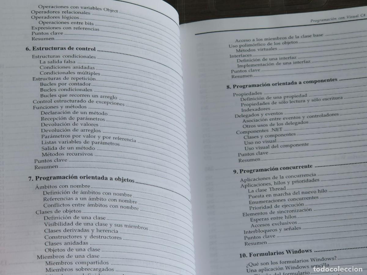 Libros de segunda mano: PROGRAMACI&Oacute;N MICROSOFT VISUAL C# .NET, FRANCISCO CHARTE OJEDA, ED. ANAYA, A&Ntilde;O 2002, LEER - Foto 6