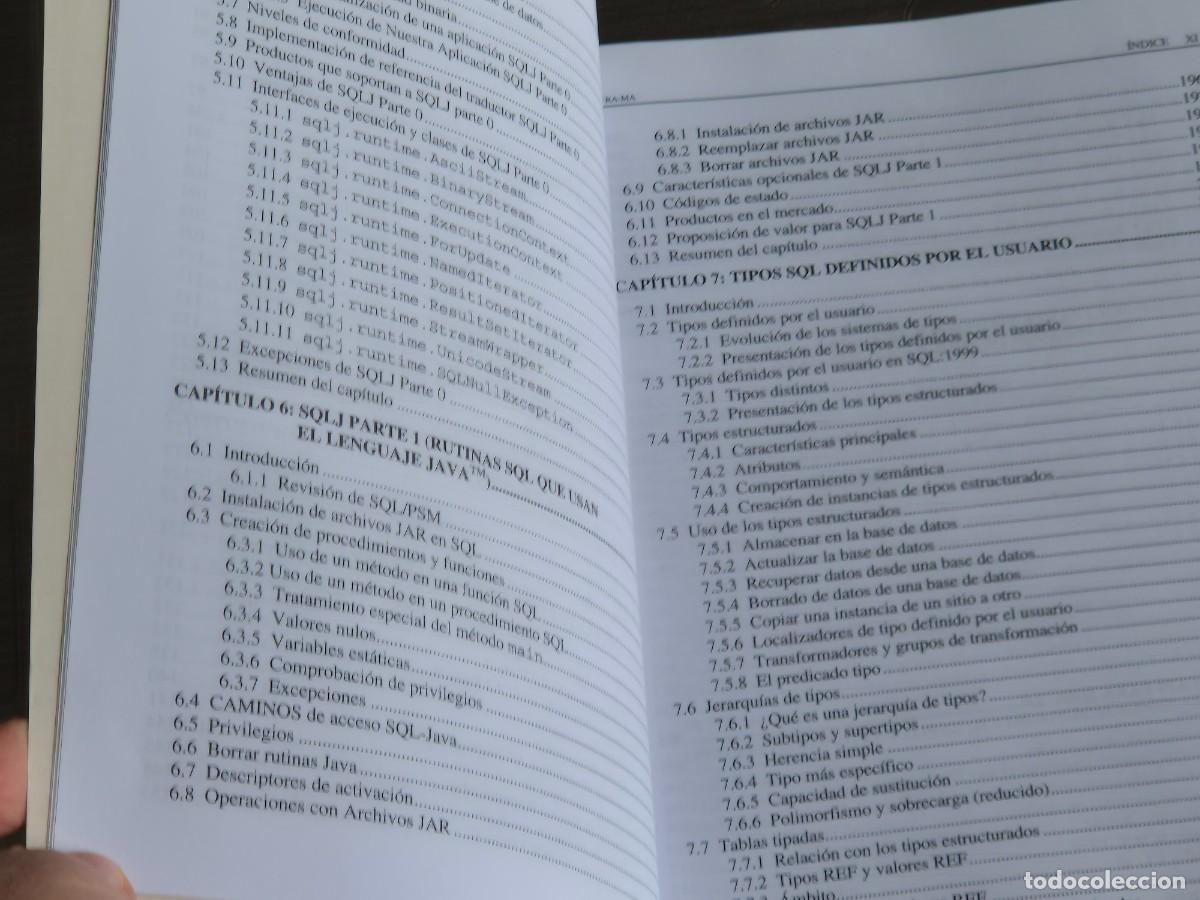 Libros de segunda mano: GU&Iacute;A PARA SQL Y JAVA, SQLJ Y JDBC, JIM MELTON Y ANDREW EISENBERG, ED. RA-MA, 2002, LEER - Foto 6