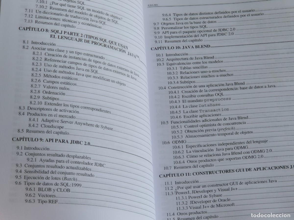 Libros de segunda mano: GU&Iacute;A PARA SQL Y JAVA, SQLJ Y JDBC, JIM MELTON Y ANDREW EISENBERG, ED. RA-MA, 2002, LEER - Foto 7